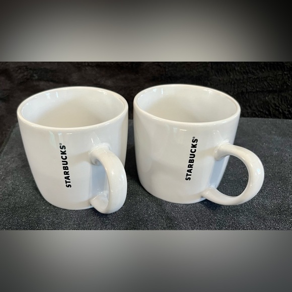 Starbucks Mermaid Logo Green 7.8 fl oz Espresso Mugs Cups Lot of 2 - Picture 2 of 9